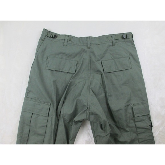 Rothco Pants Mens Large Green Cargo Utility Workwear Buttonfly Ripstop Utility 1 - Picture 6 of 14